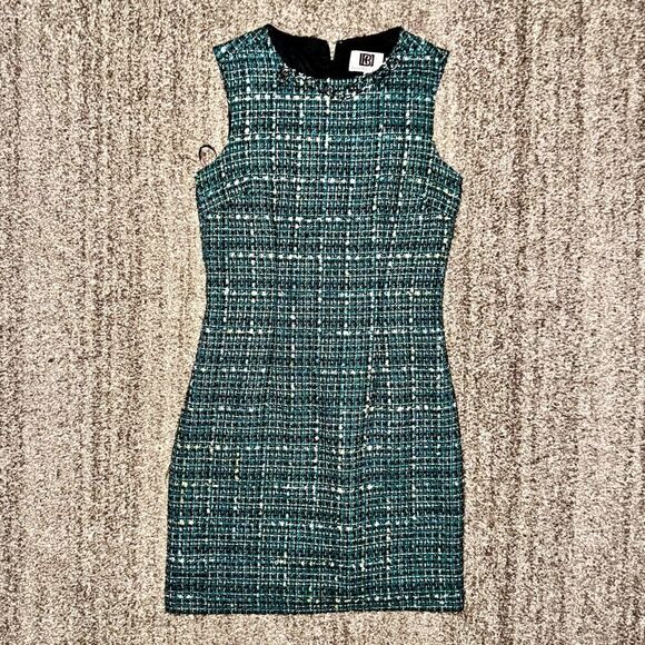 Laundry by Design Women's Knit Silver Tone Chain Pencil Dress Size 2 - Picture 1 of 10